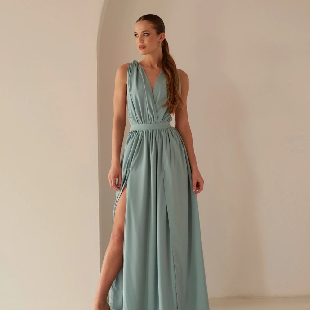 Nana's | Cara Maxi Dress, Iceberg Green